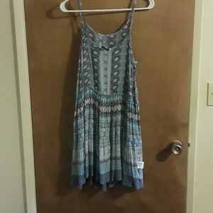Flowy summer dress with lace up on sides